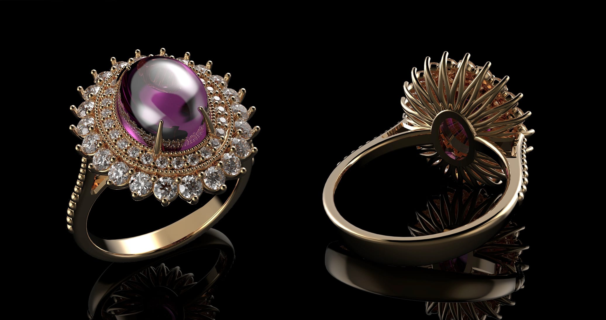 vintage antique cocktail ring